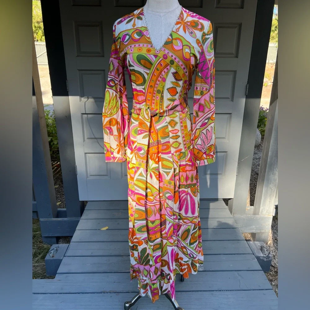 Zara Multi Color Bohemian Style Dress - Picture 10 of 10